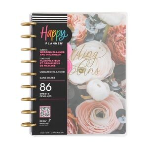 Happy Planner | Undated Wedding Plans CLASSIC WEDDING ORGANIZER LAYOUT